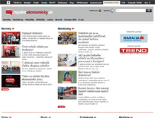 Tablet Screenshot of myslimekonomicky.etrend.sk